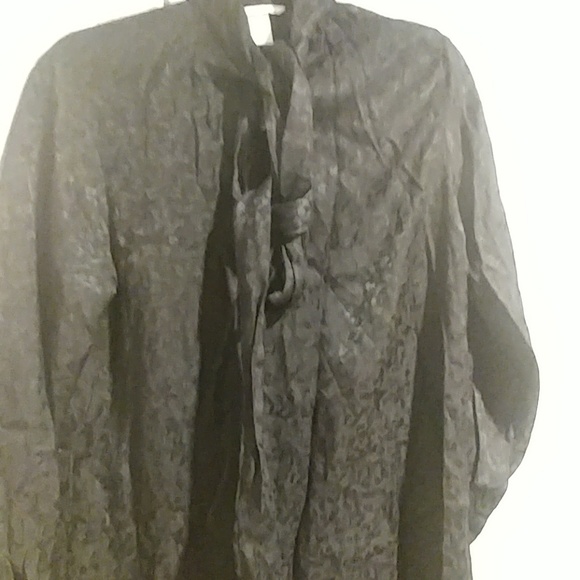 Long Sleeve Black Blouse - Picture 2 of 2